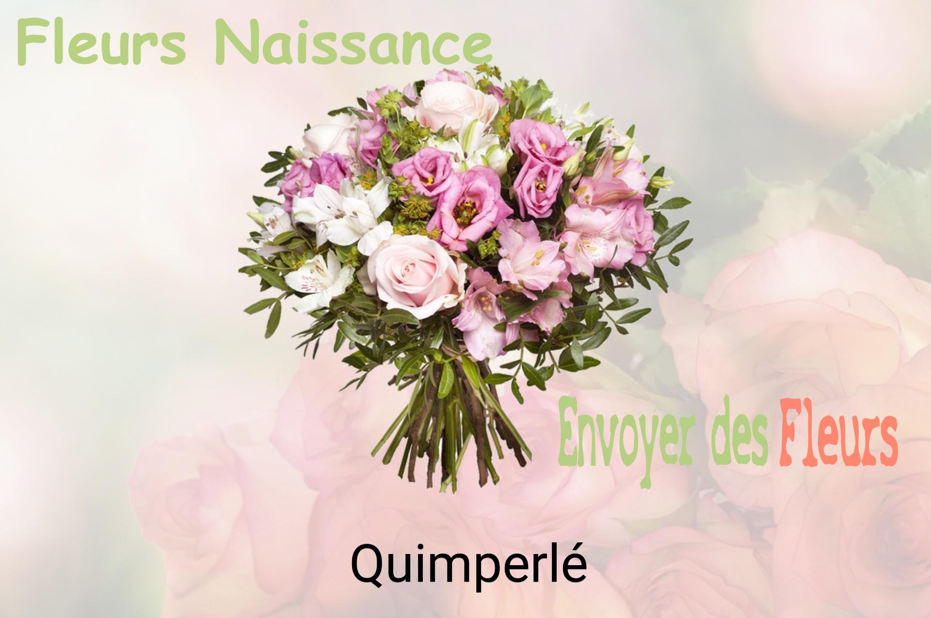 Bouquet de fleurs de naissance livré à Quimperlé